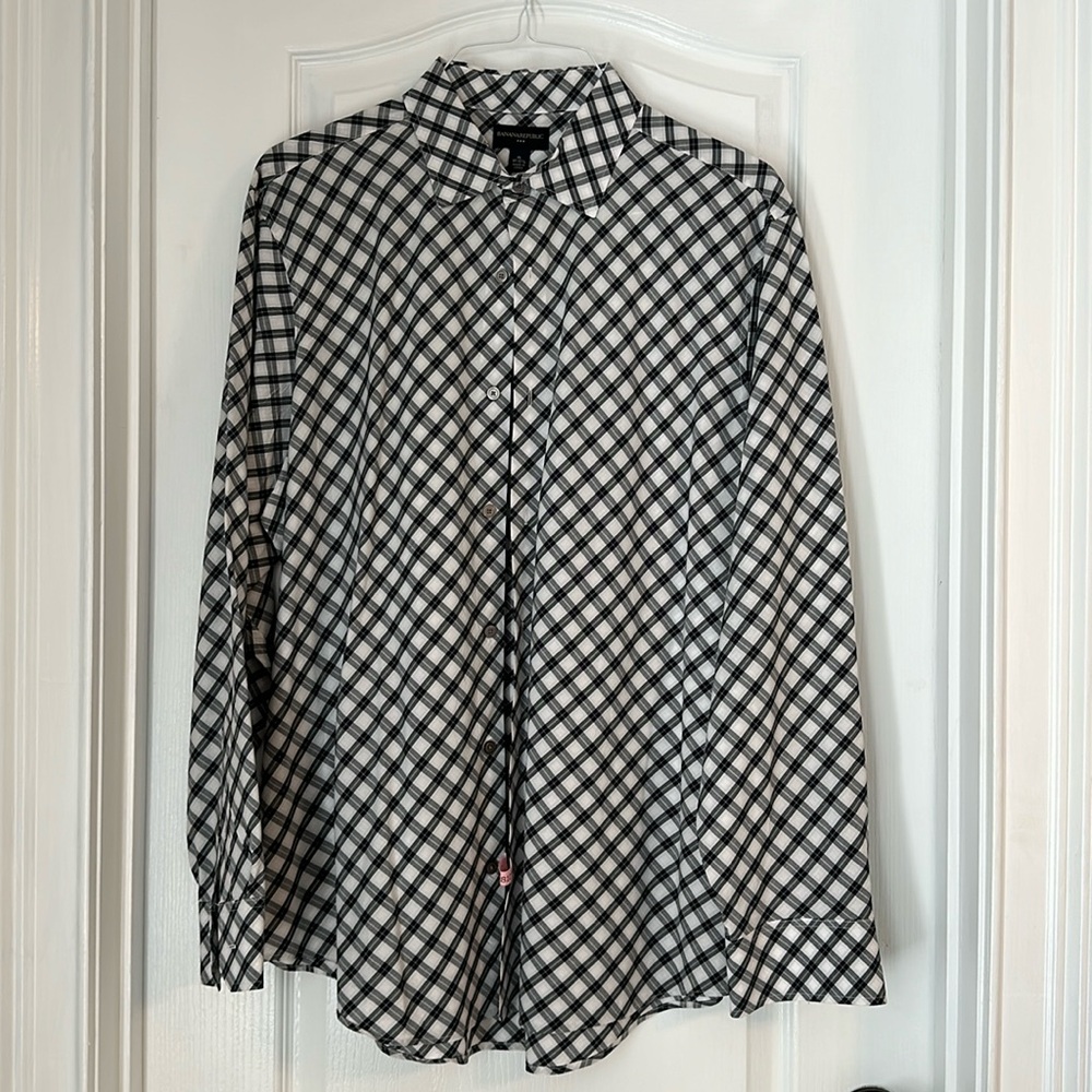 BANANA REPUBLIC Button Down Shirt Mens 17-17.5 XL